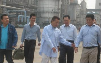 張國(guó)榮考察公司山西建滔萬鑫達(dá)施工現(xiàn)場(chǎng)